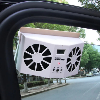 Car Window Auto Exhaust Fan Cooler Solar Powered Air Vent Cool Cooling Air Vent Conditioner Ventilator Radiator Cooling System