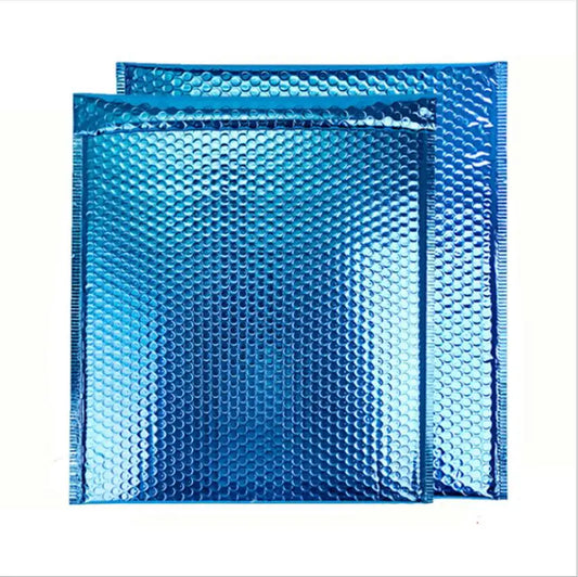 30pcs/lot Blue Aluminized Bubble Mailer Gift Packaging Self Seal Bag Large Size Shipping Mailing Envelope