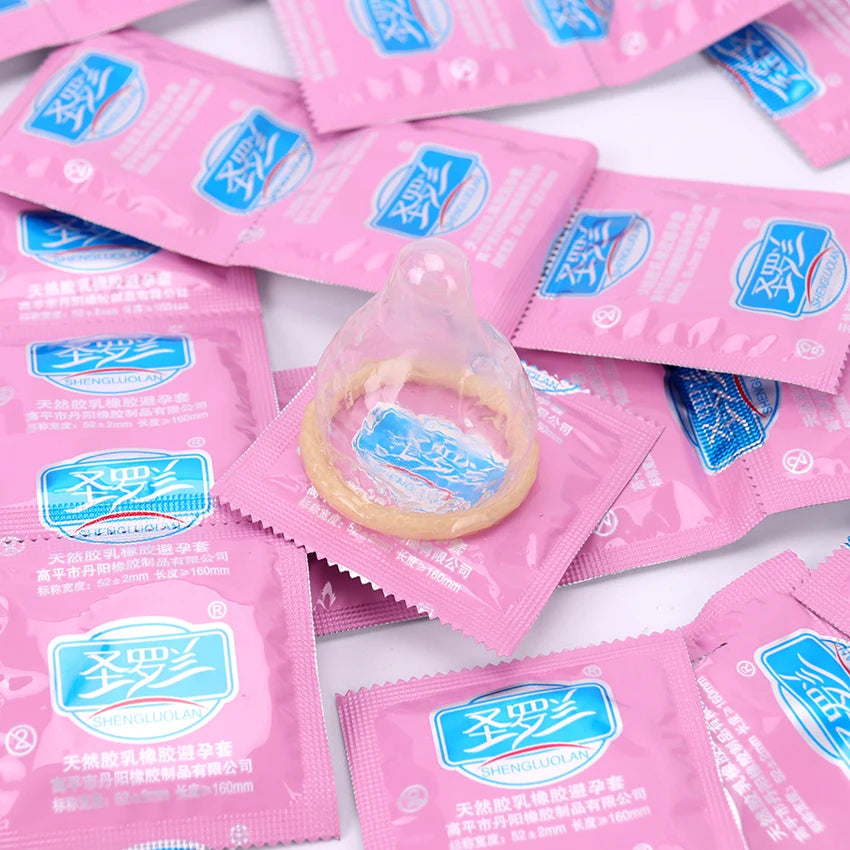 10/12PCS Erotic Condom Ice and Hot Feeling Big Particles Spikes Condom G Point Stimulation Sexshop Contraception for Men Sex Toy