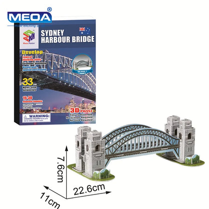 40 Style World Famous Architecture Building 3D Puzzle Model Construction 3D Jigsaw Puzzle Toys For Kids Christmas Gift