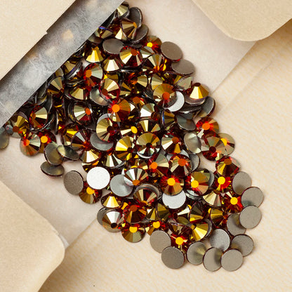 YANRUO 2058NoHF All Color SS16-SS30 Non Hot Fix Sewing Rhinestones Glass Crystal 3D Nail Art Rhinestones For Dress Clothes
