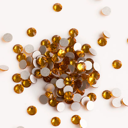 YANRUO 2058NoHF All Color SS16-SS30 Non Hot Fix Sewing Rhinestones Glass Crystal 3D Nail Art Rhinestones For Dress Clothes