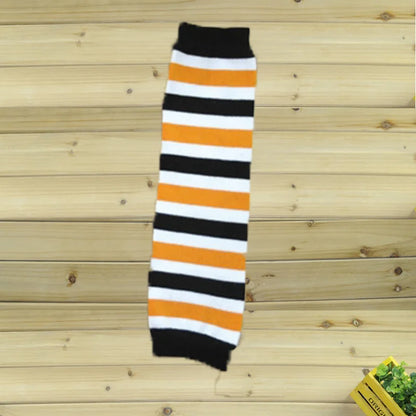 Baby Leg Warmers Girl Cotton Socks Children Rainbow Striped Crawling Knee Pads Colorful Knitted Leggings Winter Soft Sock