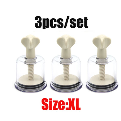 2pcs BDSM Toy Set,Pussy Clit Nipple Sucker Clamp,Breast Enlargement Vacuum Pump G-spot Stimulate Massage Adult Sex Toy For Women