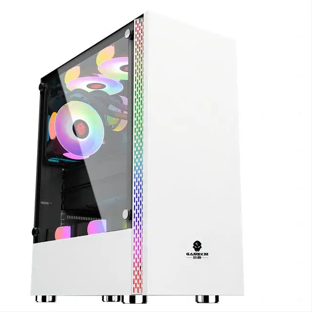 AOTESIER Gaming PC Core I7 CPU With 8G /16G RAM 256G SSD HD4600 ATX/ITX/M-ATX Full View Side Panel Temper Glass Front PC Gamer