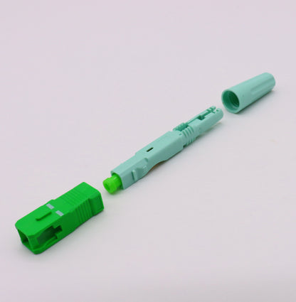 50/100/200/400pcs SC APC UPC Fiber Optic Fast Connector SM Single-Mode Optical Quick Connector FTTH Tool SC Adapter Freeshipping