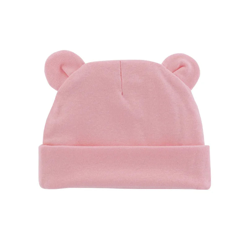 Soft Newborn Hat Baby Beanie Cotton Infant Bonnet Baby Cap for Girls Boys Kids Hats Newborn Photography Props Accessories 0-12M
