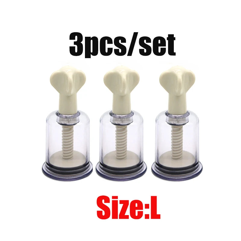 2pcs BDSM Toy Set,Pussy Clit Nipple Sucker Clamp,Breast Enlargement Vacuum Pump G-spot Stimulate Massage Adult Sex Toy For Women