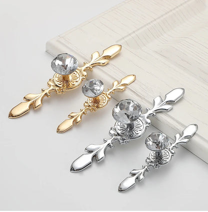KAK Luxury Diamond Crystal Handles Shoebox Cabinet Handles Closet Door  Drawer Knobs Wardrobe Pulls Pullers With Screws Hardware