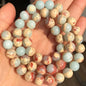 Natural Stone Beads Frost Dark Blue Cracked Dream Fire Dragon Veins Agates Beads For Jewelry Making DIY Bracelet 15‘’ 6/8/10mm