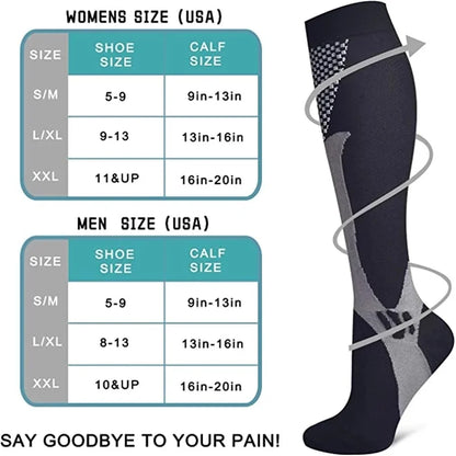 1/3Pairs Compression Sport Socks Medical Nursing Stockings Prevent Varicose Veins Socks Pregnancy Nursing Athletic Soccer Socks