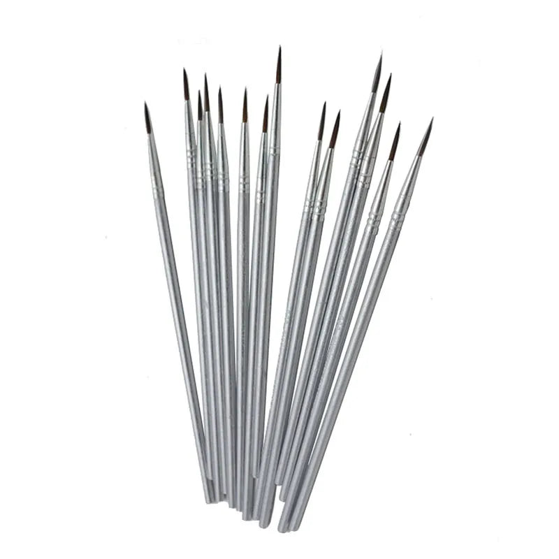 6Pcs/Set Fine Hand-painted Thin Hook Line Pen Drawing Art Pen #0 #00 #000 Paint Brush Art Supplies Nylon Hair Brush Painting Pen