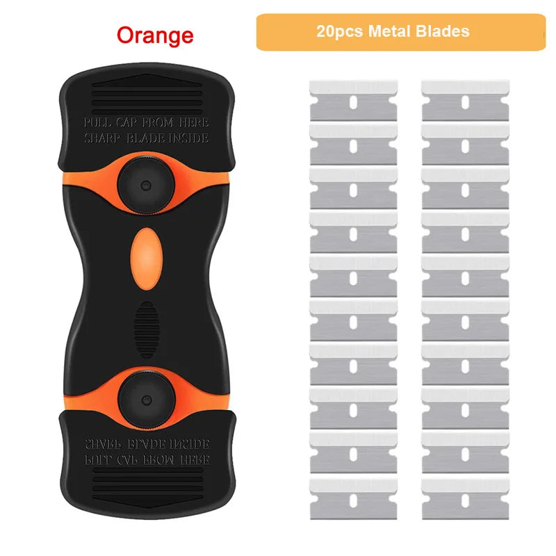 Razor Scraper Car Window Film Glue Cleaner Blade Tint Ceramic Glass Wrap Sticker Remover Kitchen Home Squeegee Tool