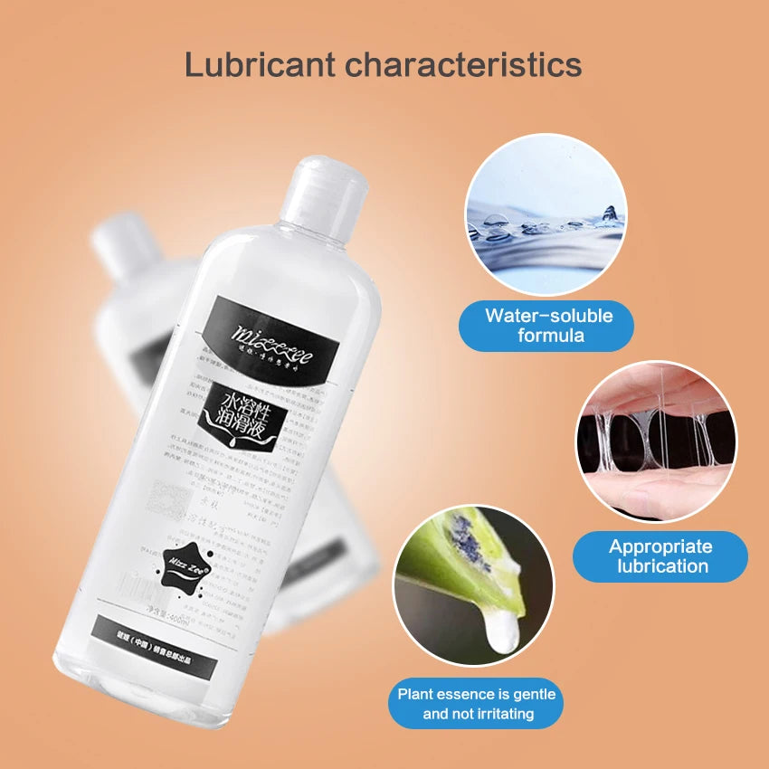500/400ml Anal Lubrication Water-based Semen Sex Lubricant Love Gel Sex Lube Couples Gay Vaginal Oil Masturbation Toy Lubricants