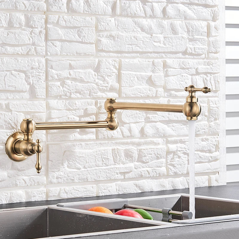 One-Handle Bathroom Kitchen Faucet Single Hole Cold Water Folding Wash Basin Tap Bathroom Balcony Are Available