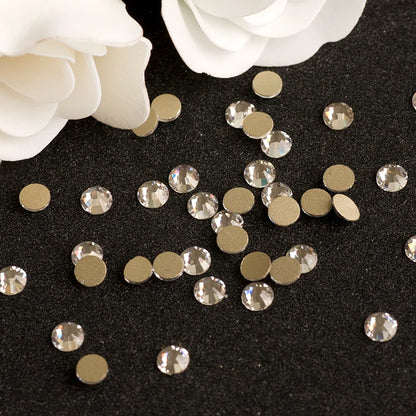 YANRUO 2058NoHF All Color SS16-SS30 Non Hot Fix Sewing Rhinestones Glass Crystal 3D Nail Art Rhinestones For Dress Clothes