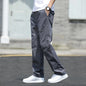 Men's Cargo Pants Loose Straight Pants Plus Size Clothing Work Wear Korean Japanese Joggers Homme Sports Cotton Casual Trousers