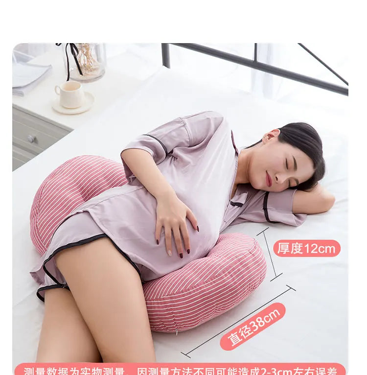 Maternity Multifunctional Cotton U Shape Pregnant Women Belly Support Pillow Side Sleepers Pregnancy Body Pillows for Maternity
