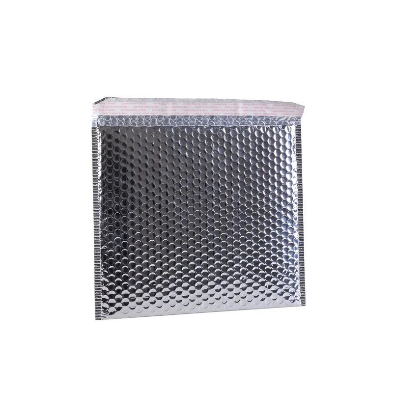 10pcs/Lot Sliver Aluminum Bubble Shipping Bag Padded Envelopes Bubble Mailer Bag Aluminum Foil Gift Bag Packing Wrap