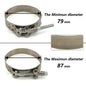 1 Pc 2.0" 2.25" 2.5" 2.75" 3.0" 3.25" 3.5" 4.0" T-Bolt Exhaust Clamp Intake Turbo Exhaust Intercooler Silicone Coupler