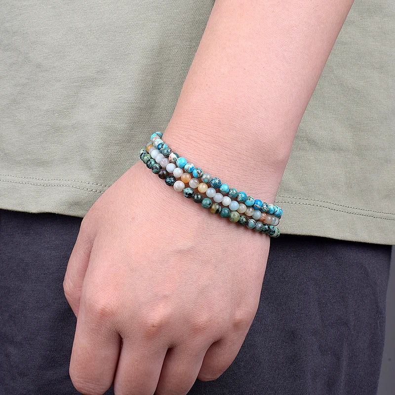 4mm 6mm Mini Energy Charm Bracelet Natural Stone Beads Yoga Healing Bracelet Jewelry for Women Men Best Friend Gift Dropshipping