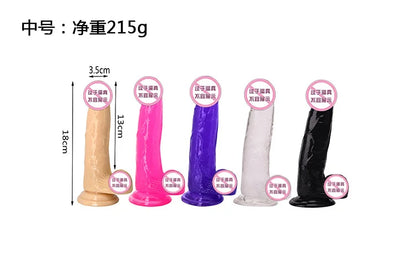 Huge Dildo Erotic Soft Anal Butt Plug Realistic Penis Strong Suction Cup Dick Toy for Adult G-spot Orgasm Sex Toys for Woman