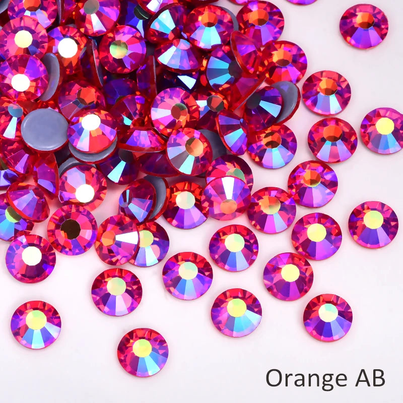 Oleeya стразы Better DMC Hotfix Rhinestone Iron On Strass High Quality Flatback Glass Crystal AB For DIY Wedding Y2792