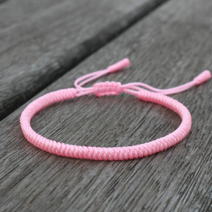Tibetan Buddhist Bracelet Lucky Handmade Braided Adjustable King Kong Knot Red Thread Charm Bracelets for Women Men Couple Lover