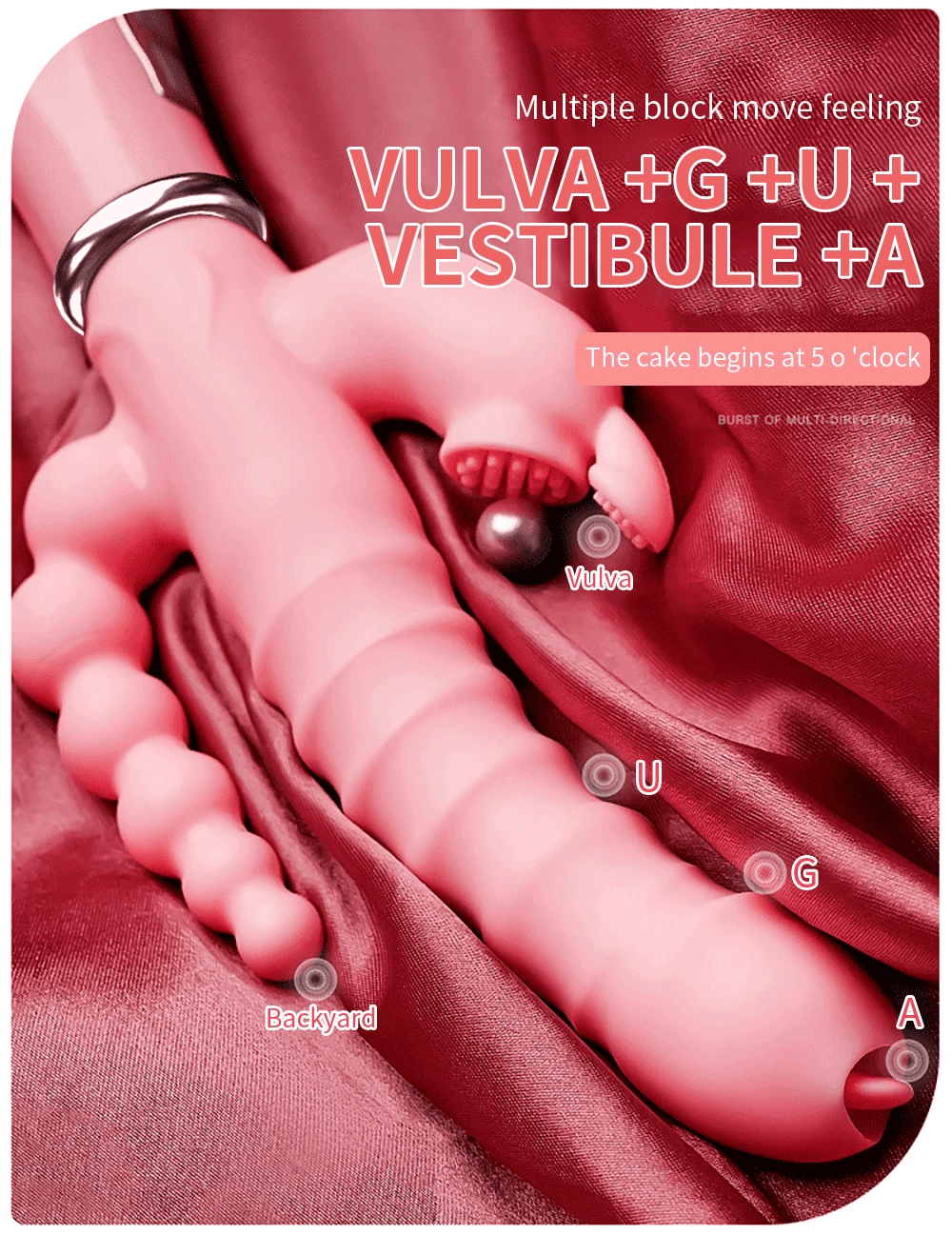 Rabbit G Spot Dildo Vibrator Clitoris Stimulator Penis Anal Double Penetration Tongue Licking Double Rod Sex Toy For Women Adult