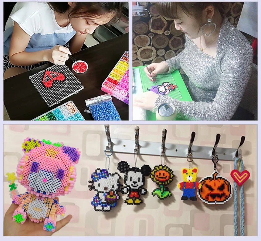 2000PCs/5MM Iron Beads Pixel Puzzle Iron Beads Mix Colors for Kids Hama Beads Perler Beads Diy High Quality Handmade Gift Toy