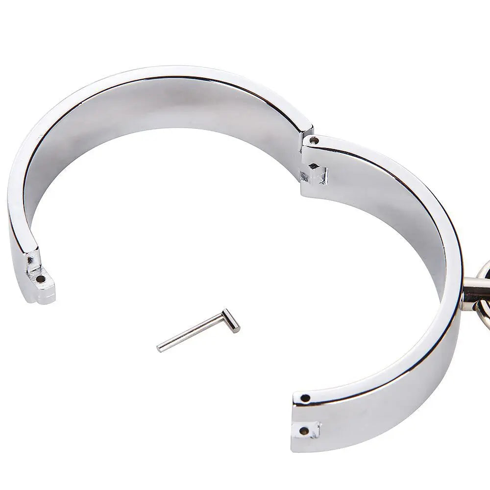 Metal Steel Ankle Wrist Cuff Handcuffs Restraints Slave BDSM Bondage Intimate Adult Game Sex Shop for Couples Sex Products