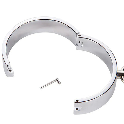 Metal Steel Ankle Wrist Cuff Handcuffs Restraints Slave BDSM Bondage Intimate Adult Game Sex Shop for Couples Sex Products