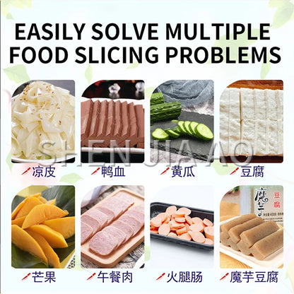 Multi-function Slicing Hand Pressure Thickened Stainless Steel Double-blade Sharp Manual Slicer Vegetable Cooked Food Slice
