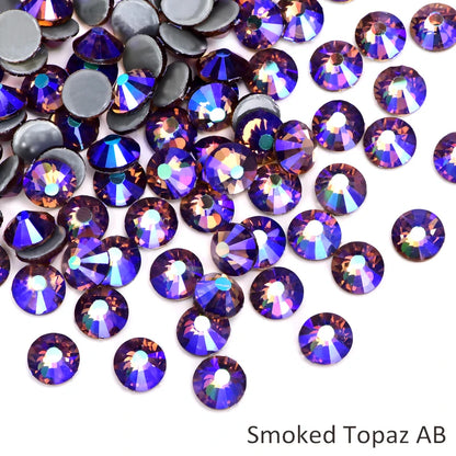 Oleeya стразы Better DMC Hotfix Rhinestone Iron On Strass High Quality Flatback Glass Crystal AB For DIY Wedding Y2792
