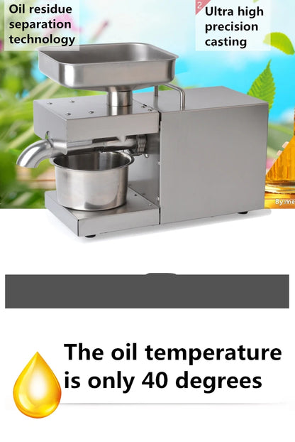 1500W 110V/220V Automatic Cold Press Oil Machine, Cold Press Machine, Sunflower Seeds Oil Extractor, Cold Press Extract