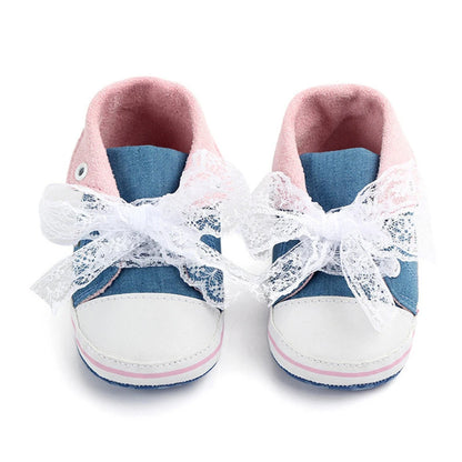 Baby Girl Shoes White Lace Floral Embroidered Soft Shoes Prewalker Walking Toddler Kids Shoes First Walker