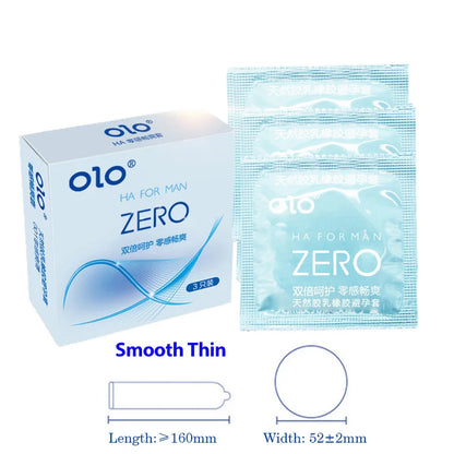 3Pcs Condoms Natural Latex Rubber Large Grain Condom Intimate Sex Toy Products