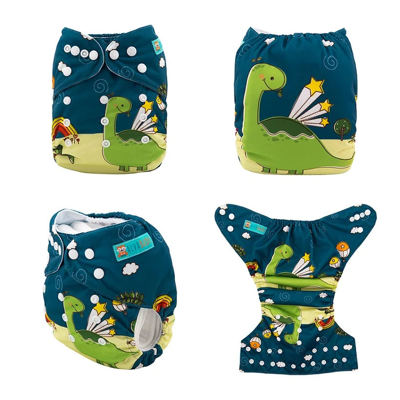 U Pick ALVABABY Digital Position Cloth Diapers Baby Reusable Modern Cloth Nappy for Baby with 1pc Microfiber Insert