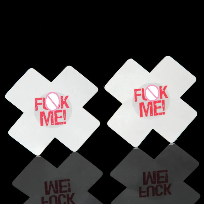 KISS ME Women Sexy Nipple Covers Red Heart Star Cross 5Pairs Adhesive Pads Body Breasts Stickers Milk Paste Chest Paste UnBra