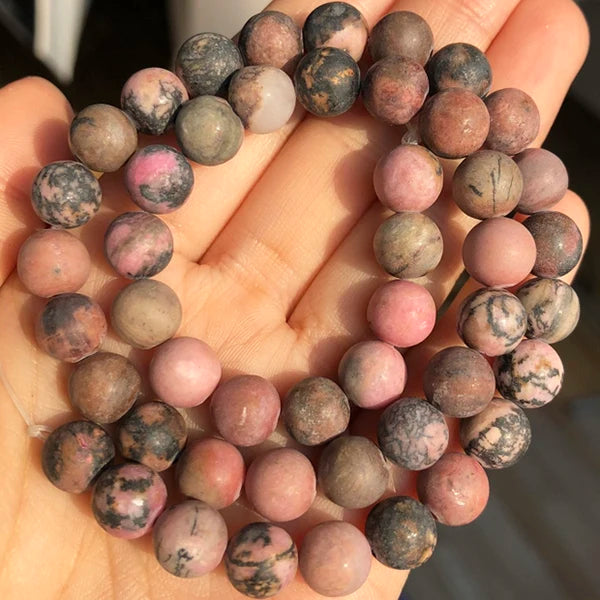 Natural Stone Beads Frost Dark Blue Cracked Dream Fire Dragon Veins Agates Beads For Jewelry Making DIY Bracelet 15‘’ 6/8/10mm