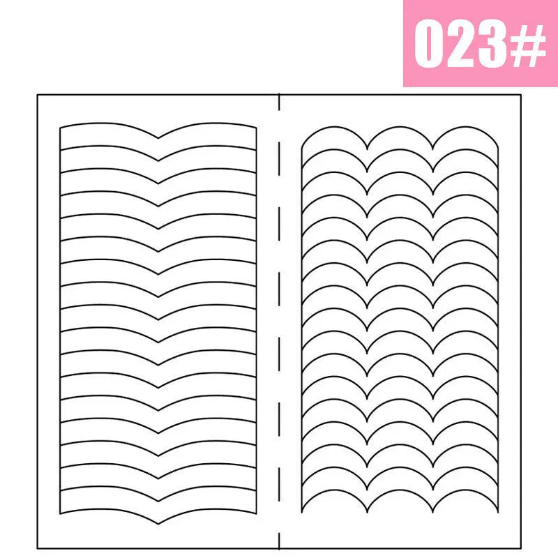 2pcs French Manicure Nail Wraps Stickers, Nail Art Form Fringe Tip Guides for DIY Nail Decoration