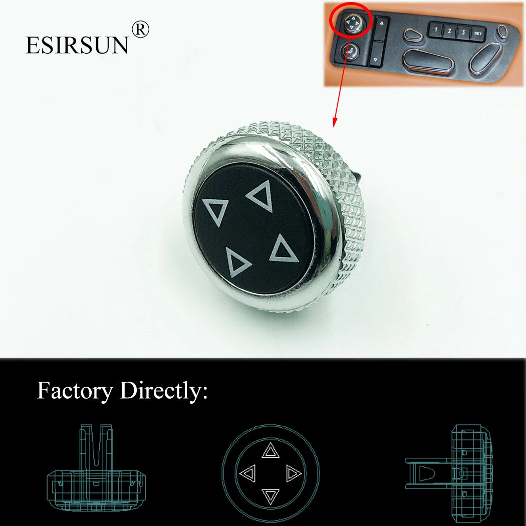ESIRSUN Front Memory Massage Seat Position Switch Button Fit For Bentley Continental GTC 2012 2013 2014 2015 2016 3W7959766B