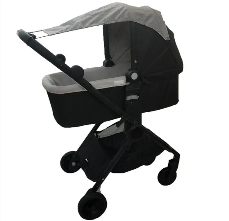 Baby Stroller Rag Shade Blocks UV UVB Sun Rays Cover Car Awning Mosquito Insect Net Mesh RainTent Stroller Protection Accessory