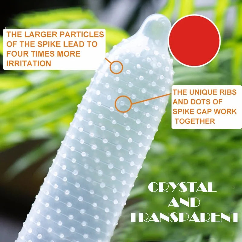 Rubber Condom With Tendrils Sex Toys Ice Fire Feeling Penis Sleeve For Adults 18 Stimulation Safety Condoms Erotic Products
