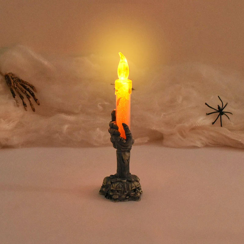 Halloween Led Candles Skeleton Ghost Hands LED Light Happy Halloween Party Home Decoration Supplies Haunted House Horror Props