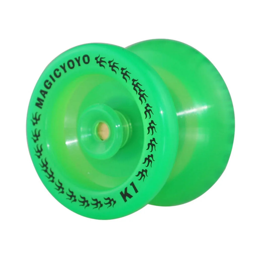 MAGICYOYO K1 Plastic Yoyo Ball Green Yoyo Dark Glow Fluorescent Yoyo Ball for Beginner Player Toys