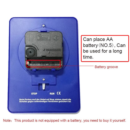 Car Parking Disc Timer Clock Arrival Time Display Blue Plastic Parking Time Tools 24 Parking Disc Parking Meters