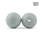 LOFCA 40pcs 12mm Silicone Beads Teething Chew Beads Food Grade Teether Necklace BPA Free Diy Jewelry Baby Teether Toy Pacifier