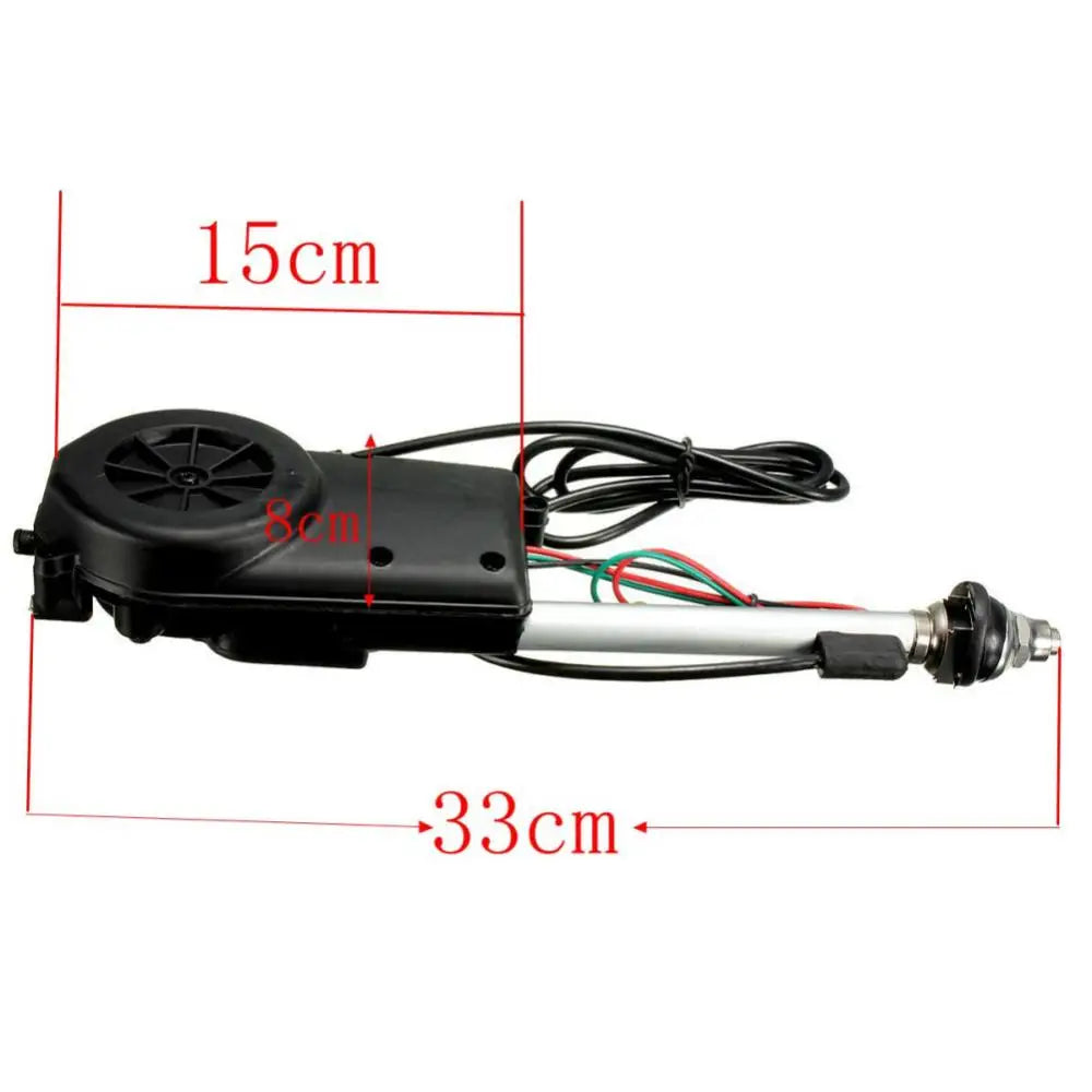 Universal Auto Car Vehicle AM FM Electric Aerial Antenna Radio Enhance Automatic Booster 5 Section Aerials Exterior