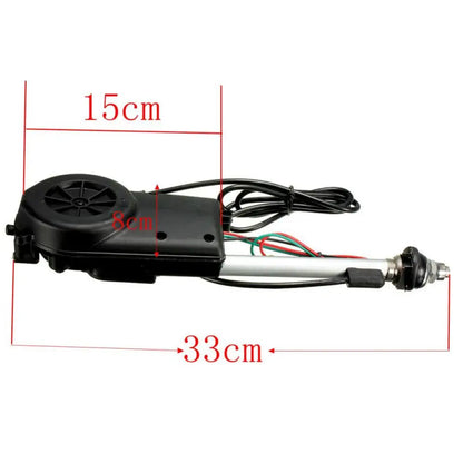 Universal Auto Car Vehicle AM FM Electric Aerial Antenna Radio Enhance Automatic Booster 5 Section Aerials Exterior